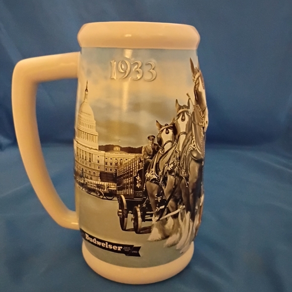 Budweiser 75th Anniversary Commerative Beer Stein. New In Box. COA - Picture 8 of 8